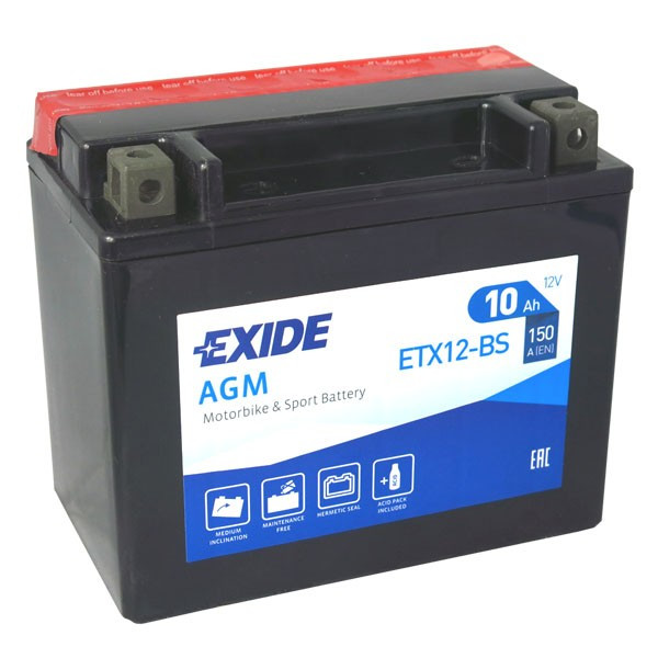 Baterie Exide ETX12-BS