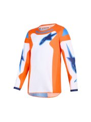 Dětský motokrosový dres FLUID GRID YOUTH, ALPINESTARS (oranžová/modrá/bílá) 2026