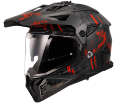 Přilba PIONEER II CRAZY Black Red LS2 Přilba PIONEER II CRAZY Black Red LS2