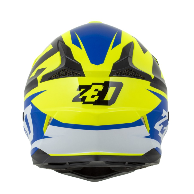 Motokrosová přilba junior ZED X1.9 (modrá/žlutá fluo/černá/bílá) - Velikost přilby: YL