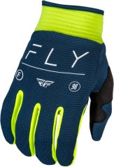 RUKAVICE F-16, FLY RACING - USA 2024 (MODRÁ/HI-VIS/BÍLÁ)