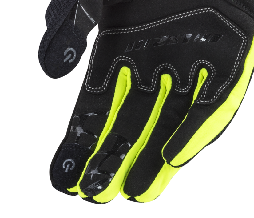 LS2 Dart II Textilní rukavice Black/H-V Yellow - Velikost: S
