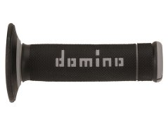 Gripy A190 (offroad), DOMINO (černo-šedé/pár/délka 123 + 120 mm)