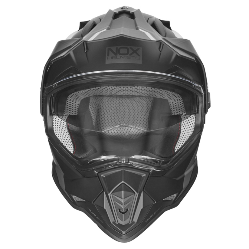 Enduro přilba NOX N312 BLOCK (černá/titanová mat.)