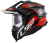 LS2 MX701 Explorer Spire enduro přilba Black Titanium Red