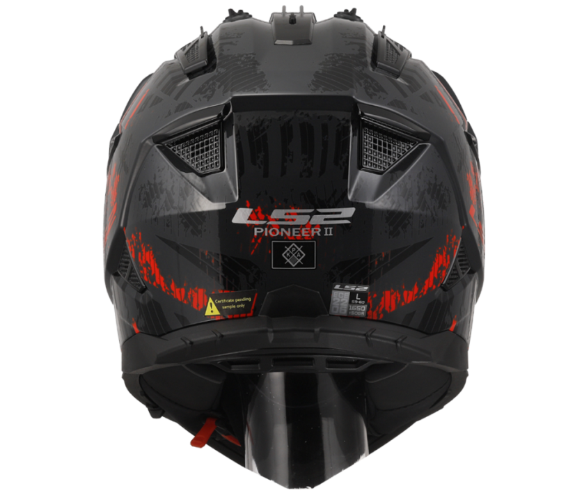 Přilba PIONEER II CRAZY Black Red LS2