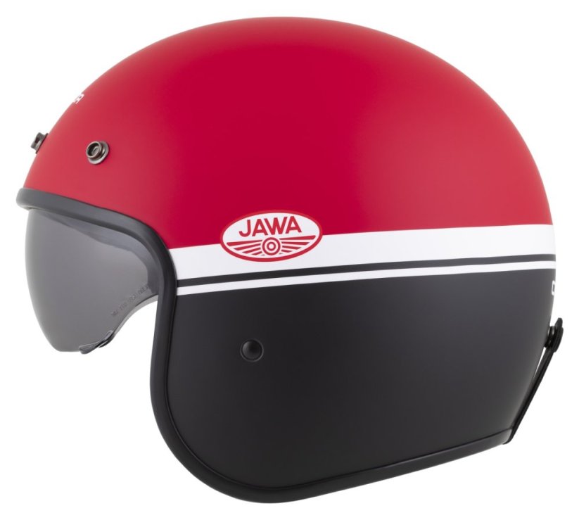 Otevřená přilba Oxygen 2.0 Jawa OHC, CASSIDA (červená matná/černá/bílá) 2026