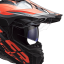 LS2 MX701 Explorer Spire enduro přilba Black Titanium Red - Velikost: XL