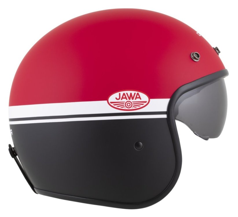 Otevřená přilba Oxygen 2.0 Jawa OHC, CASSIDA (červená matná/černá/bílá) 2026