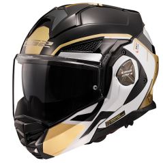 Překlápěcí přilba Advant X METRYK Black Gold LS2