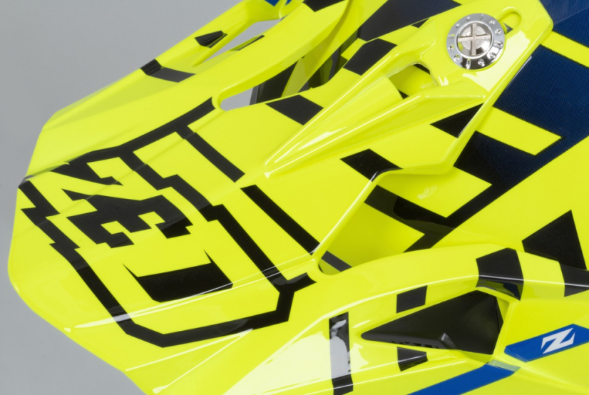 Motokrosová přilba junior ZED X1.9 (modrá/žlutá fluo/černá/bílá) - Velikost přilby: YL