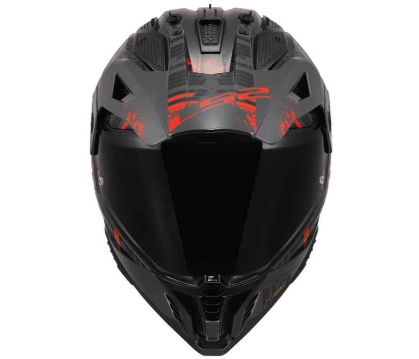 Přilba PIONEER II CRAZY Black Red LS2