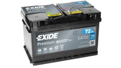 Autobaterie EXIDE Premium 12V 72Ah 720A EA722 Autobaterie EXIDE Premium 12V 72Ah 720A EA722
