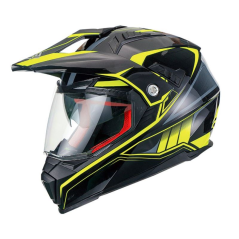 Enduro přilba MAXX FS-606 (černá/žlutá fluo lesk)