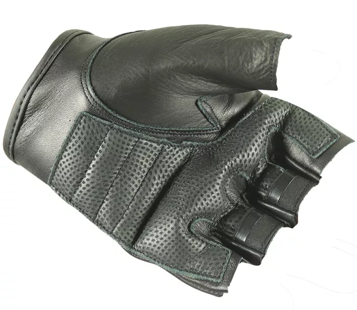 RUKAVICE NAZRAN na chopper bezprsté s cvočky černé