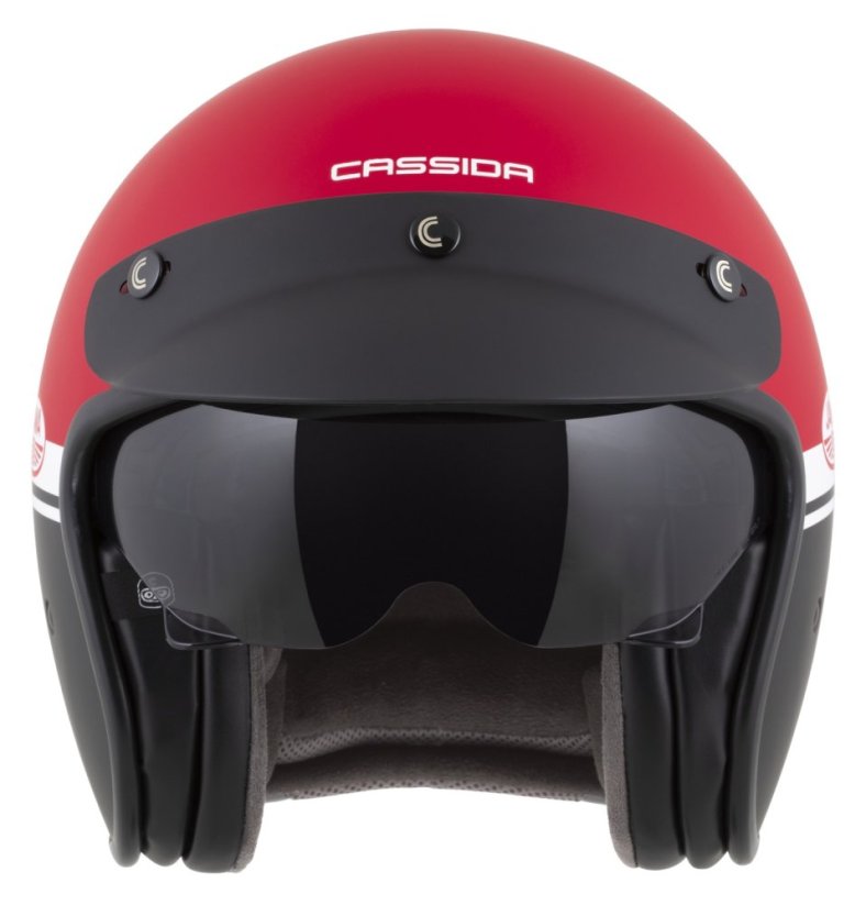 Otevřená přilba Oxygen 2.0 Jawa OHC, CASSIDA (červená matná/černá/bílá) 2026