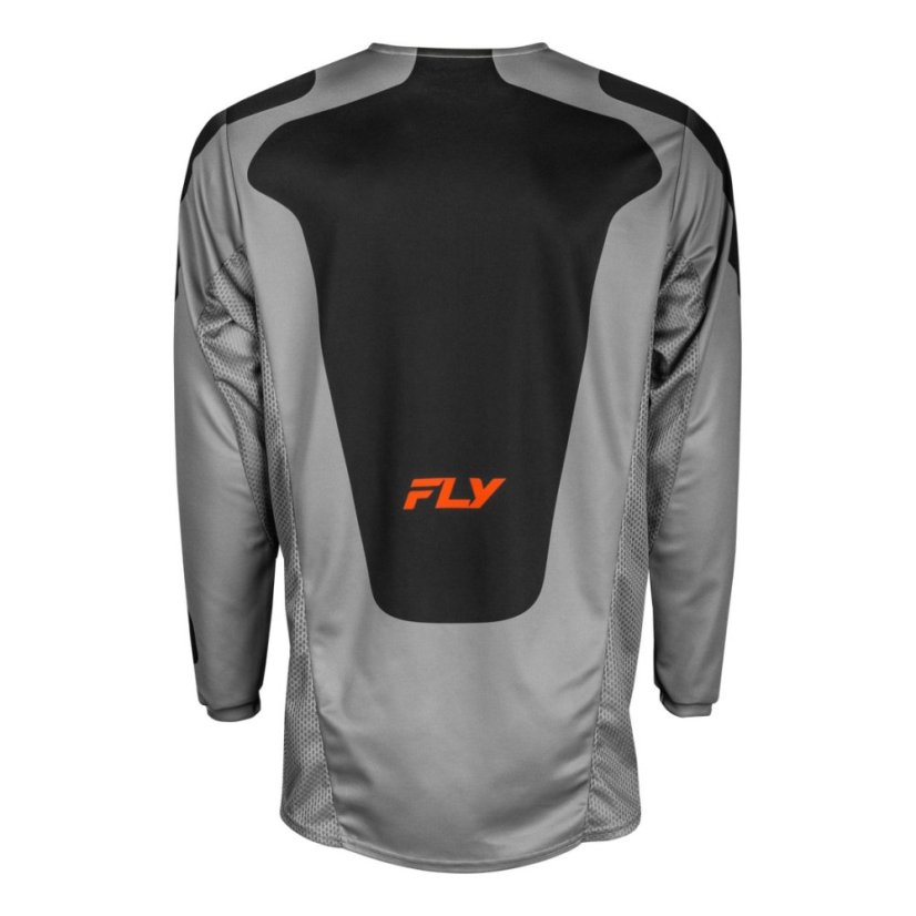 Motokrosový dres KINETIC SYM, FLY RACING - USA 2025 (šedá/oranžová/černá)