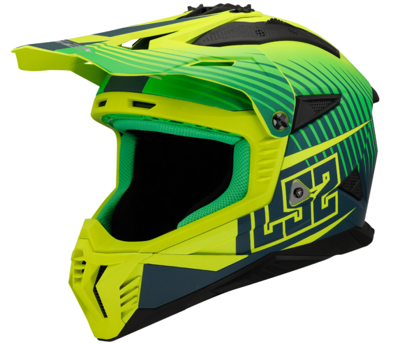 Přilba FAST II DUCK M.H-V Green H-V Yell LS2