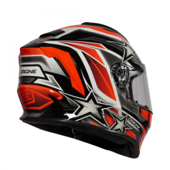 Integrální přilba junior DINAMO KIDS STARS REVOLUTION GLOSS (oranžová fluo/černá)