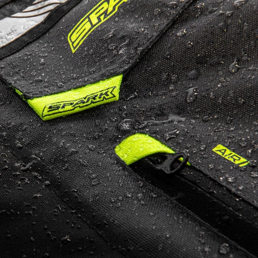 Pánská textilní moto bunda SPARK PACER, fluo - Velikost: L