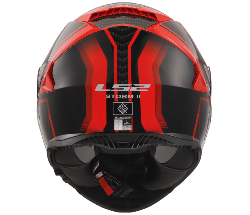Přilba STORM II  TRACKER Black Red