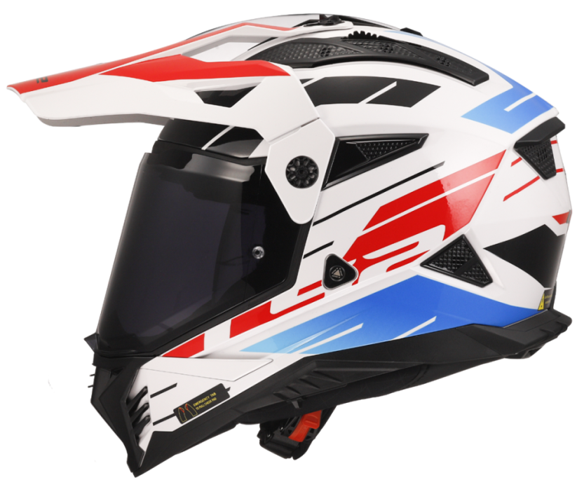 Přilba PIONEER II NAMIB White Blue Red LS2