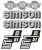 Nálepky Simson - sada