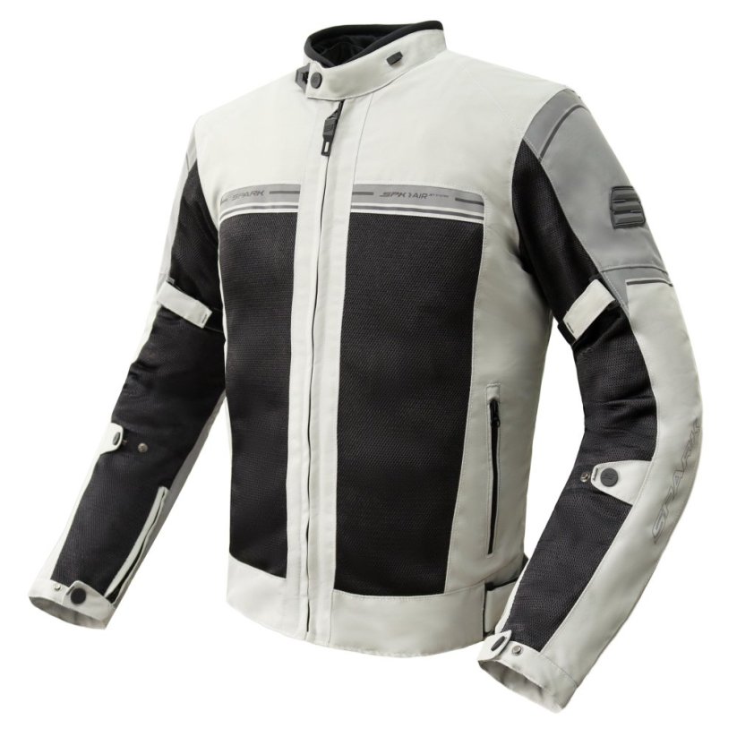 Pánská textilní moto bunda SPARK BREEZE grey - Velikost: XL
