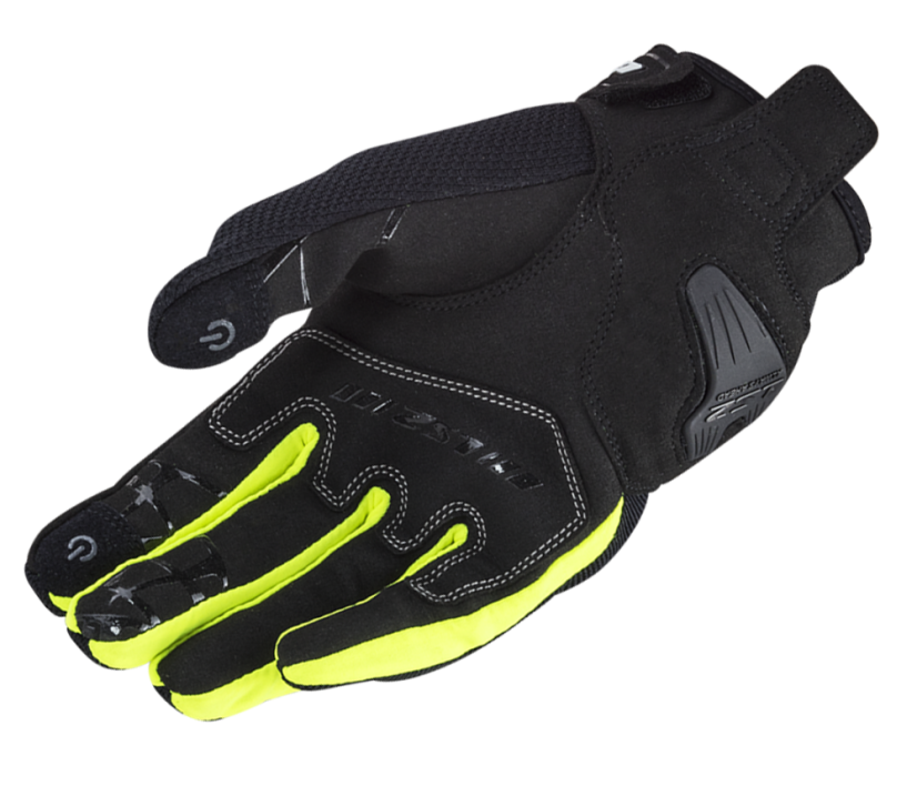 LS2 Dart II Textilní rukavice Black/H-V Yellow - Velikost: S