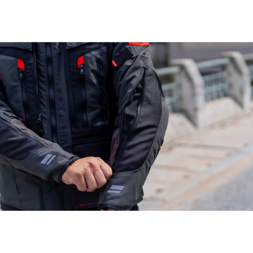 Pánská textilní moto bunda SPARK TRAILMASTER, šedá