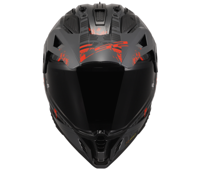 Přilba PIONEER II CRAZY Black Red LS2