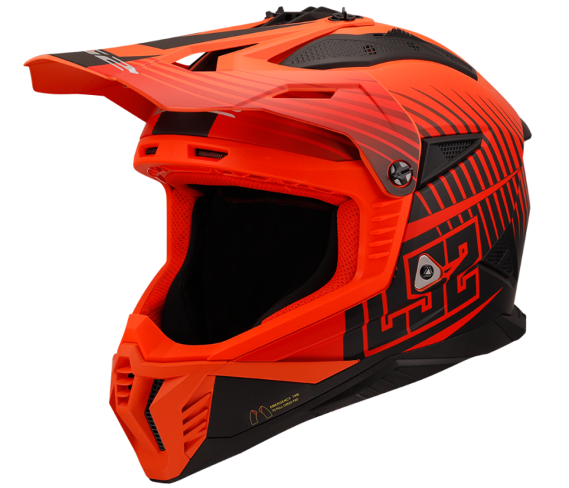 Přilba FAST II DUCK H-V Orange Red LS2