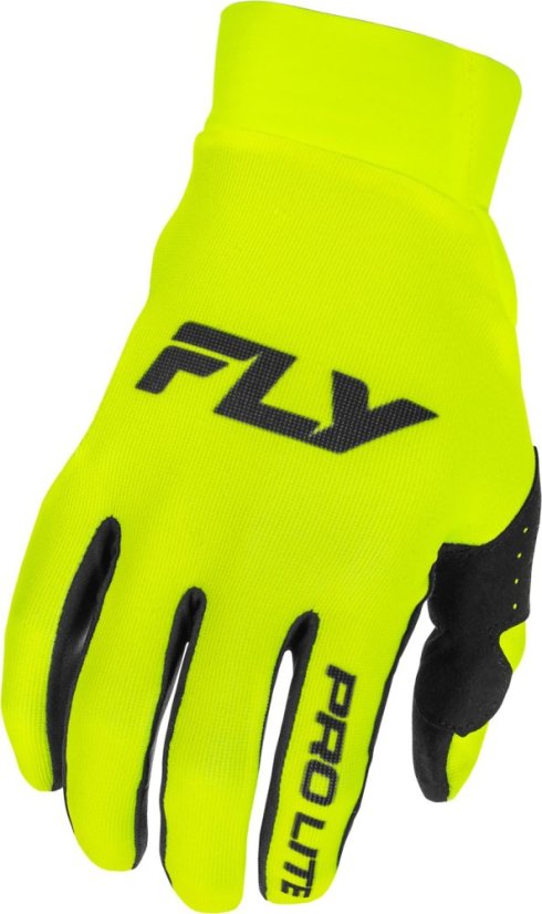 Rukavice Pro Lite Fly Racing - USA 2026 (hi-vis/černá) - Velikost: L