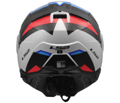 Překlápěcí přilba Advant II TRIPLE Gloss White Blue Red