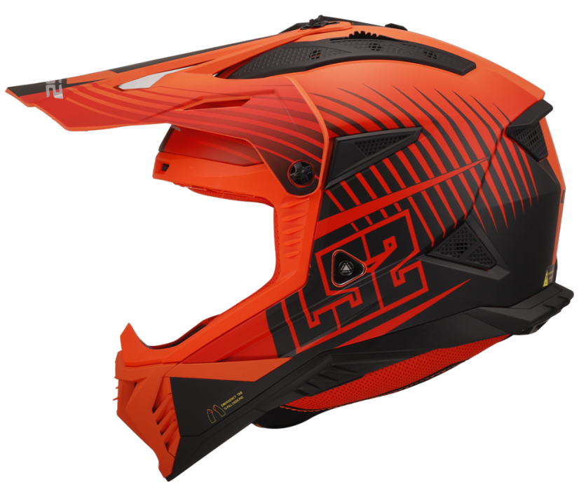 Přilba FAST II DUCK H-V Orange Red LS2
