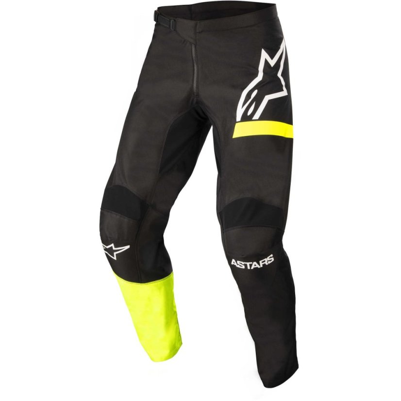 Motokrosové kalhoty Alpinestars Fluid Chaser  (černá / žlutá fluo)