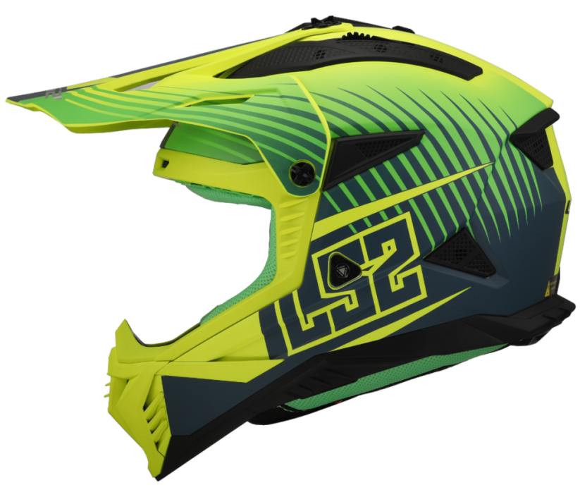 Přilba FAST II DUCK M.H-V Green H-V Yell LS2