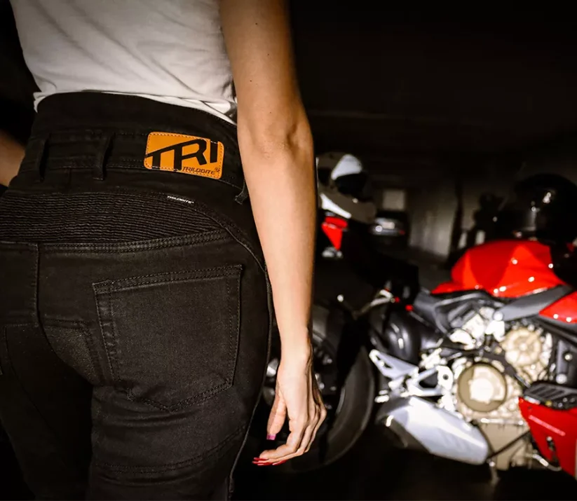 Dámské džíny Trilobite Parado doublelayer AAA slim fit black level 2