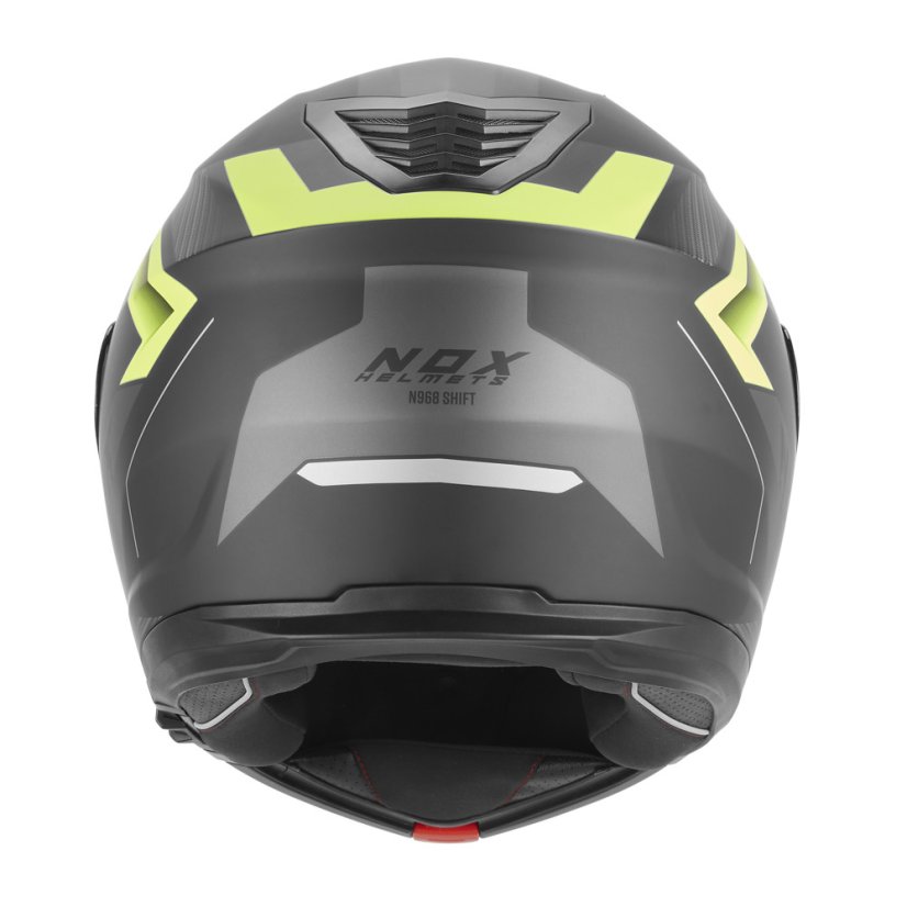Výklopná přilba Nox N968 Shift  (černá matná, žlutá fluo)
