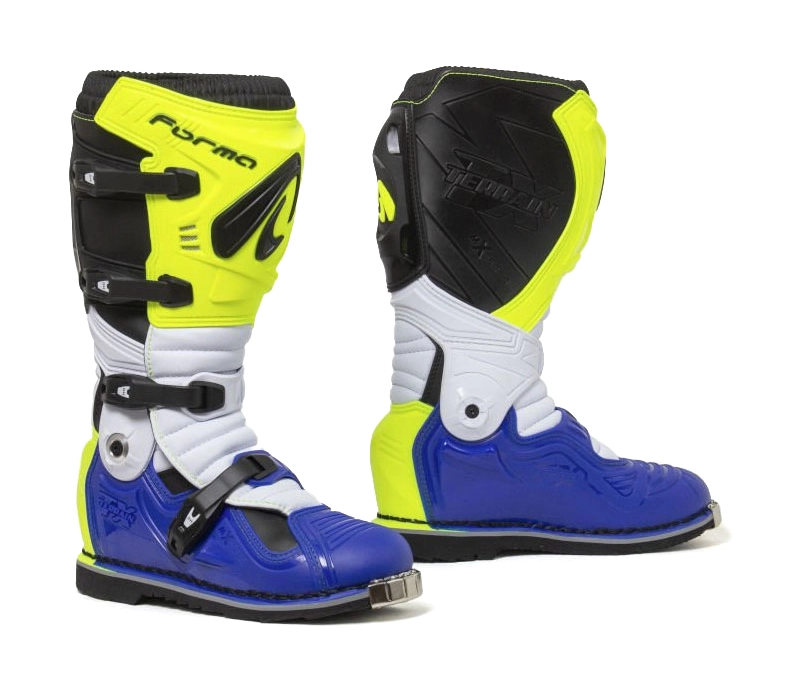 Motokros a enduro boty Forma Terrain Evolution TX žluto/bílo/modré