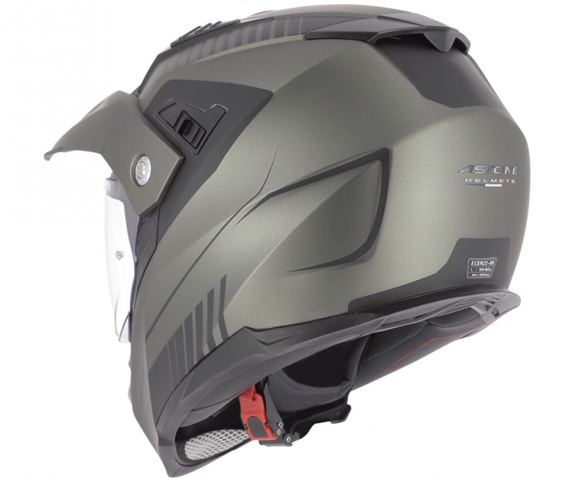 Enduro přilba ASTONE CROSSMAX SHAFT (titanová mat.)