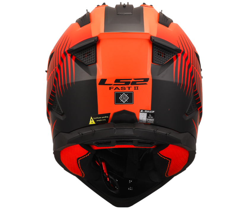 Přilba FAST II DUCK H-V Orange Red LS2