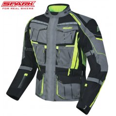 Pánská textilní moto bunda SPARK PACER, fluo