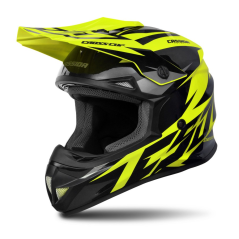Motokrosová přilba junior CASSIDA CROSS CUP TWO KIDS (žlutá fluo/černá/šedá)