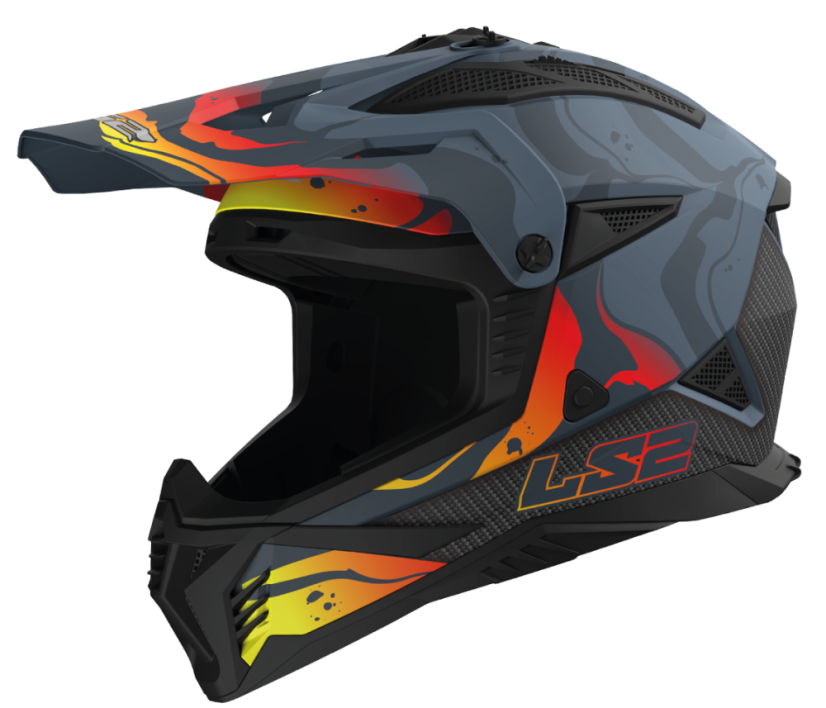 Přilba FAST II WASH Matt Dark Grey Yell LS2