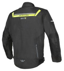Pánská textilní bunda bunda Bullet II AYRTON černá-žlutá fluo-šedá