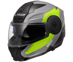 Přilba Scope ll DURIA Gloss Grey H-V Yellow LS2