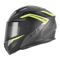 Výklopná přilba Nox N968 Shift  (černá matná, žlutá fluo)