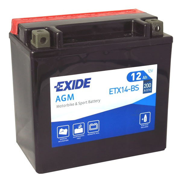 Baterie EXIDE ETX14-BS Baterie EXIDE ETX14-BS