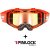 Brýle AURA PRO GOGGLE BLACK ORANGE WITH LS2- iridiové sklo